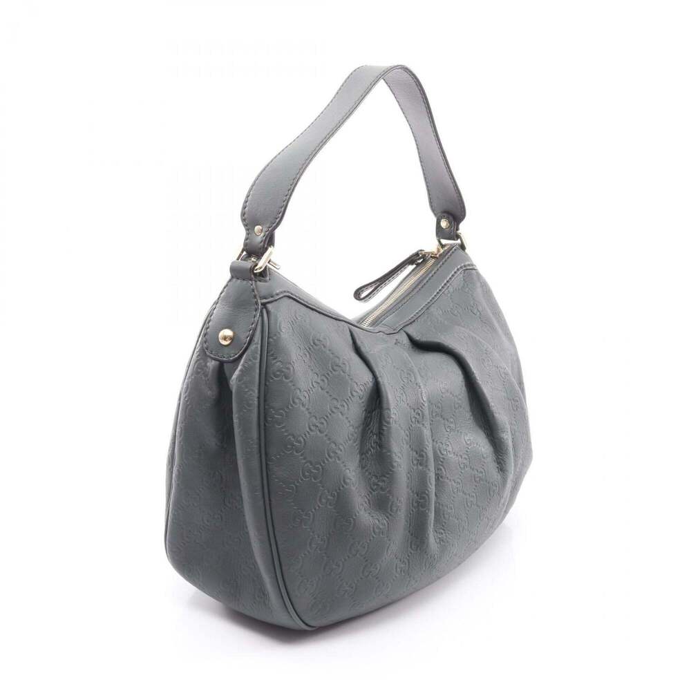 GUCCI Gray Leather Shoulder Bag - Picture 2 of 8